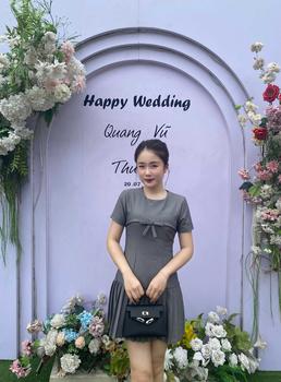 Product Review of Váy nữ ngắn Chililuu đầm ngắn cổ tròn đính nơ tà dưới xếp ly phong cách tiểu thư Hàn Quốc midi - E93 from L**i 0