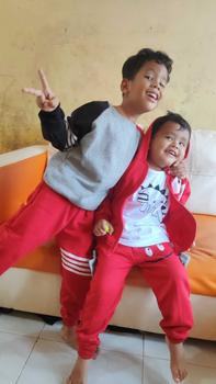 Product Review of VOOTO KIDS - Set Jaket Anak Jogger Inner Laki Laki Perempuan Usia 1-7 Tahun Bahan Fleece from W**💃 2