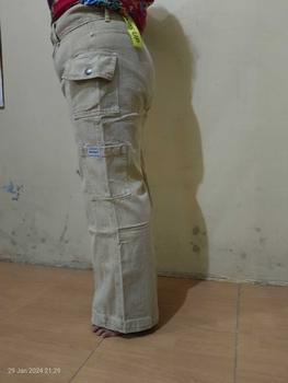 Product Review of HANDS UP - JINISO Cargo Baggy Celana Jeans Wanita Highwaist from e**i 2