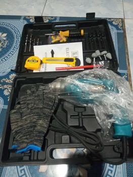 Product Review of MESIN BOR ELECTRIC DRILL / BOR TANGAN 10MM SET Mesin Bor Listrik from k**1 3