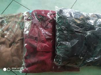 Product Review of ONESET Cringkle Pendek ANDIN Setelan Wanita Kancing KRAH V Celana Panjang Crinkle Airflow Crinkle Airflow from B**a 0