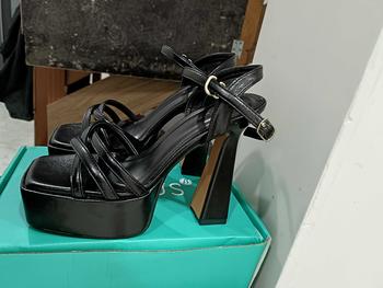 Product Review of Giày cao gót DARIUS K1017 [Hàng fullbox] gót to cao 12- 13cm , có đúp trước, da mờ , quai mảnh , đơn  giản from 🍓**n N** ** 2