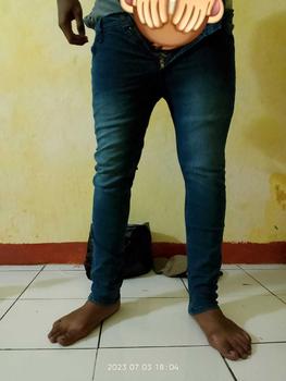 Product Review of Celana Jeans Pria Slimfit - Jeans Pensil - Biru muda bahan melar - PCL denim outfit from h**3 0
