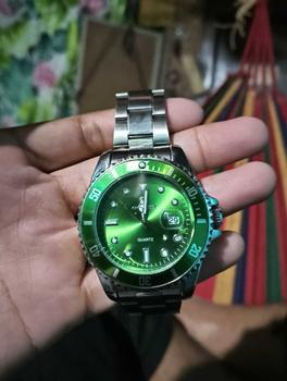 Product Review of CHAXIGO Men's Watch Luminous Waterproof Role Green Ghost Element Watch Business Fashion Quartz Men Watch Relo Stainless Steel Watch For Male KG130 from T**g 1