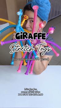 Product Review of Niko Stretch Tube Giraffe Puzzle Toy Giraffe Pop Tubes Toy Cartoon Suction Cup Toy Decompression Toy from M**s J** J** 1