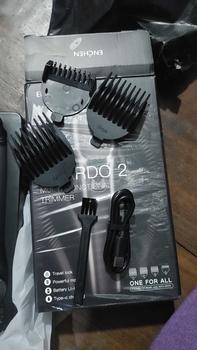 Product Review of Tông đơ cắt tóc Enchen Beardo 2 động cơ mạnh mẽ 8000 vòng, lưỡi thép không gỉ, tặng 4 cử lược tạo kiểu tóc - BH 6 tháng from m**h a** ** 1