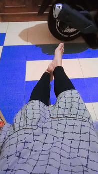 Product Review of Legging HIgh Waist Flace Tebal - Super Lembut - Bawahan Wanita Melar Panjang Celana Hitam from S**🌸 1