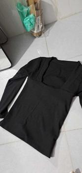 Product Review of Áo Thun Cổ Vuông Dài Tay,Tay Ngắn Hơn Hình Xíu Chất thun gân mềm Q20 Nhung Nữ Top Women Voi from 🎀**👦 0