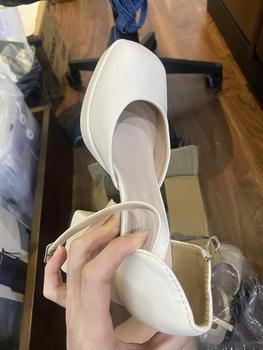 Product Review of (Phúc Minh) GIẦY Cao Gót Nữ Bít Hậu Trơn Chất Liệu Da Mờ Mũi Vuông 10 phân (Phom rộng) Shoes giàycaogót DéP giay cuoi bup Women giay  7 from H**H ** 0