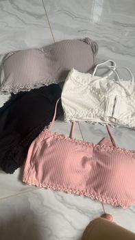 Product Review of Áo Bra Hai Dây HS Kiểu Dáng Quây Chất Cotton Tăm Có Đệm Mút Mỏng Top Nữ from Đ** h** t**i 0