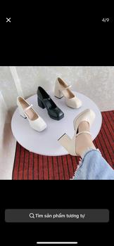 Product Review of (Phúc Minh) GIẦY Cao Gót Nữ Bít Hậu Trơn Chất Liệu Da Mờ Mũi Vuông 10 phân (Phom rộng) Shoes giàycaogót DéP giay cuoi bup Women giay  7 from T**3 0