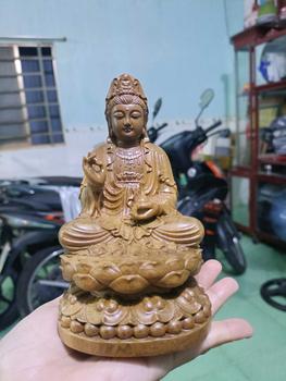 Product Review of Tượng Quan Thế Âm Bồ Tát Gỗ Bách Xanh Cao 15cm Mùi Hương Thơm from N**n N**n 0
