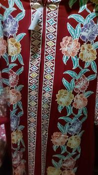 Product Review of gamis encim pita  LD 110-120 | busui friendly | gamis batik cap colet premium rayon candi mekar Muslim Dress Wanita from b**p 0