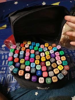 Product Review of 24/36/48//60/80 Colors markers set double tip oilv alcohol sketch art comic animation design drawing painting graffiti whiteboard marker paint marker pens in pens colors pen school office supplies markers/highlighter pen set stationery marker set/alcohol from 다** 2