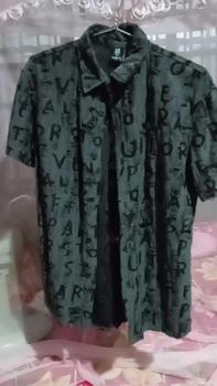 Product Review of Áo sơ mi cộc tay cotton wat họa tiết chữ cái  AT- 76 a( Quân còi 1988 ) Menswear Nam Cổ Tròn from N**n T** K**🌴 0