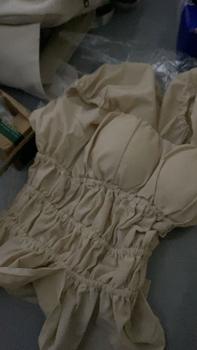 Product Review of Sét áo dún ngực và chân váy dài xẻ tà Linen có Bigsize L008 from G**✨ 2