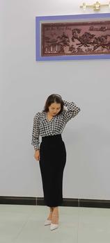 Product Review of Áo sơmi hoạ tiết nanh sói - houndstooth Top Nữ from H**g t**n n** 1