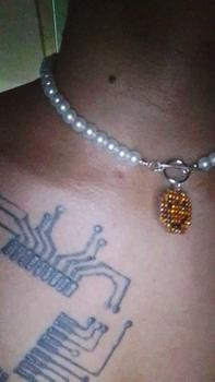Product Review of Fashion Simple Beaded Smiley Face Necklace INS Trend Couple Collarbone Chain from ケ**ー 1