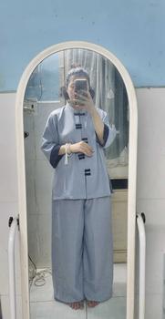 Product Review of Hiểu Tâm - Bộ Pháp Phục Lễ Chùa Nữ BigSize Tay Lỡ Phối Màu Trẻ Trung-HyHy from H**n 1