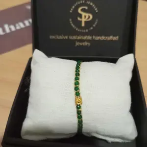 Green Emerald Agate Batu Semi mulia Semi precious stone  | Gemstone Bracelet for Women Aesthetic Samapura