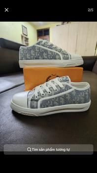 Product Review of GIÀY THỂ THAO NAM NỮ THÊU CHỮ D SNEAKER UNISEX MÀU GHI HỌA TIẾT CHỮ THÊU NỔI BẬT Shoes Đế Bằng giay nam Nhung from P**c L** 0