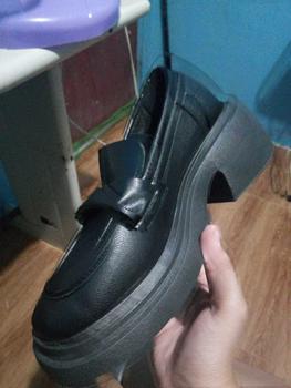 Product Review of LALA(Standard Size )Fashionable 7cm Lolita/JK Shoes Loafers with Thick Heels Casual Leather Shoes for Women Students Mary Janes Footwear Walking Shoes Girl Classy Makapal Elegant Stylish High Heels from h**💋 1