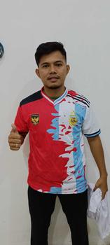 Product Review of Kaos Fantasy Autentic Indonesia Vs Argentina Printing (limited edition) Baju Sport from B**1 0