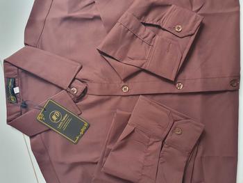 Product Review of Sơ Mi Lụa Màu Trơn Tay dài chất liệu lụa mềm mịn phom body Áo Menswear Trắng from T**n 2