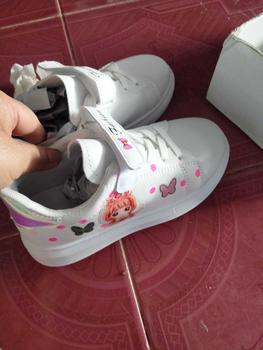 Product Review of รองเท้าเด็ก สีขาว สำหรับเด็กผู้หญิงอายุ 3-12 ปี รองเท้ากีฬาลำลองแบน หนังต่ำ ท็อป ฤดูใบไม้ผลิ รองเท้าผ้าใบสไตล์เกาหลี เหมาะสำหรับนักเรียน รองเท้า  นัก เรียน ต่อ กัน วงกลม size  20  shoes  girl รองเท้า  นัก  เรียน  ผู้  หญิง  ลาย  คุโร  มิ from น**ง 2