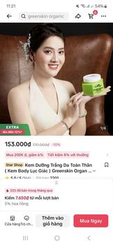 Product Review of Kem Dưỡng Trắng Da Toàn Thân ( Kem Body Lục Giác ) Greenskin Organic - Mỹ Phẩm Hồng Loan from T**n n**i 0