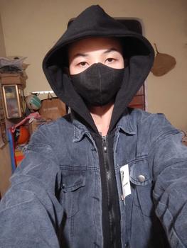Product Review of Áo khoác jean đen xám wash khói layer mũ chùm nỉ đen KPis Clothes from H**3 0