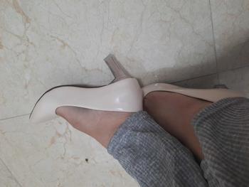 Product Review of Giày Cao Gót Nữ MŨI trơn Giày búp bê mũi nhọn nữ tính cao 5p và 7p - size 35 - size 40 mã Cotron Shoes from s**a 0