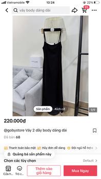 Product Review of @gobystore Váy 2 dây body thun tăm co giãn BYGOBYSTORE from 👧** N** ** T** ** 2