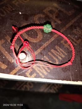 Product Review of Vòng Tay Ngọc Bội Cỏ Bốn Lá Chỉ Đỏ May Mắn Bình An Handmade Hàng ngày from l**u 0