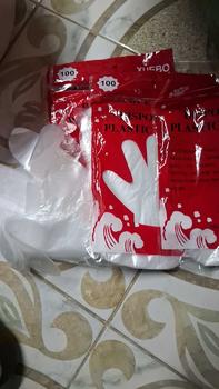 Product Review of ถุงมือพลาสติกใส ( 1 ห่อ มี 100 ชิ้น) ถุงมือเอนกประสงค์ ใช้แล้วทิ้ง from A**P 0