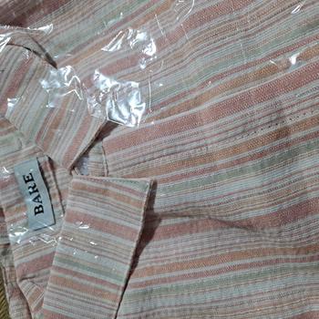 Product Review of BARE_(Có size)Áo kiểu nữ sơ mi dài tay kẻ sọc chất đũi  màu xinh pastel, áo somi phom rộng tay dài_ A281 Women Top Nhung Kem Voi Sen from ** 0