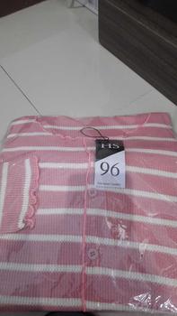 Product Review of Cardigan Salur crop Korean Style Knit Waffle / Cardigan Stripe Wanita Terbaru Knitwear korea from j**🦋 0