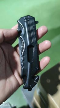 Product Review of [fast shipping] มีดพับพกพา BROWNING มีดปอกผลไม้ มีระบบดีดใบมีด มีที่เปิดขวดน้ำได้ อุปกรณ์ทำอาหารในป่า แคมป์ปื้ง เดินป่า from ล**ู 1