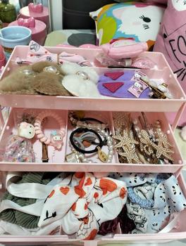 Product Review of ที่เก็บกิ๊บติดผมหลายชั้น กล่องเครื่องประดับสาวน่ารัก เชือกคาดศีรษะ ชั้นวางจอแสดงผล เครื่องประดับผมสำหรับเด็ก กล่องเก็บของ from เ**ย 3