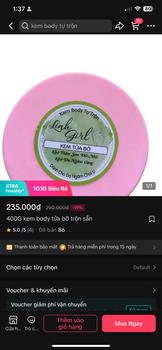 Product Review of 200gam kem body tửa dưỡng trộn sẵn from 🦋**y h**g n**🦋 1