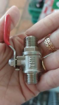 Product Review of [Combo 2Cái] Van khoá (van bi) 2 đầu răng ngoài Inox loại lớn mitsuyama - dùng cho đầu xịt ren 13.8mm dùng cho đầu xịt, máy nén from A**g 0