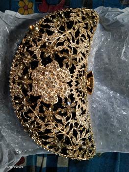 Product Review of Tas Pesta LYDIA Embellished Crystal Box Clutch Wanita from r**1 0