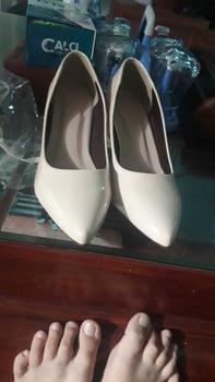 Product Review of Giày Cao Gót Nữ MŨI trơn Giày búp bê mũi nhọn nữ tính cao 5p và 7p - size 35 - size 40 mã Cotron Shoes from T**g L** 1