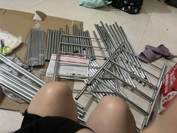 Product Review of 【Giao hàng trong ngày】LEEGO Tủ quần áo 205/165/145/105/85 cm vải tủ quần áo trẻ em kích thước ống thép 20MM Các khớp hợp kim chắc ch ắn và bền from 🍒**️ 3