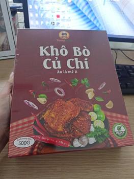 Product Review of Khô Bò Củ Chi Cô Ba Tasty - Bò miếng mềm - Hộp giấy 500g/1kg - SP065 from T**u 0