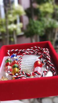 Product Review of April Gallery - Paket 3 Gelang Tridatu Mantra Panca Rose Cinta Perempuan Laki-laki Batu Aksesoris Benang Putih Bracelet from K**i 3