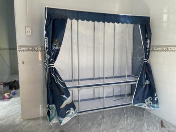 Product Review of Tủ Quần Áo Tủ Vải Khung Thép Chốt Thép 5 Buồng 10 Ngăn Cỡ Lớn 250Cm khung thép cỡ lớn treo quần áo gấp gọn thoải mái from A** H**n 3