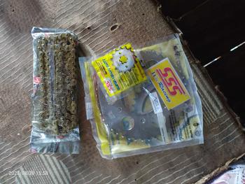 Product Review of Gir depan belakang 415(Tipis) SSS Vixion old/New,  Mxking, R15V2,  Xabre, Byson dan ( rantai gold bukan SSS ) Gear from B**g S**a 0