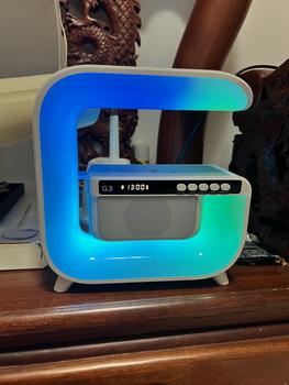 Product Review of Loa Bluetooth G Lớn Phiên Bản Mới Nhất, Kiêm Sạc Nhanh Không Dây 15W, Led RGB, Đồng Hồ Hiển Thị, Nghe Nhạc Cực Hay Củ Loa from t**h v** 0