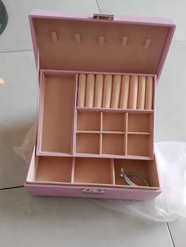 Product Review of [Siêu Rẻ] Hộp đựng trang sức bọc da hai tầng có khóa - hộp đựng nữ trang cao cấp from g**e 1